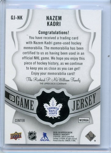 2018-19 Upper Deck Game Jerseys Pick what you need!!!! - Picture 11 of 89
