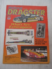 NATIONAL DRAGSTER MAGAZINE JANUARY 27, 1995 PYROIL MAMA ROSA PIZZA OLDSMOBILE