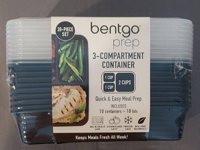 Bentgo Prep 1-compartment Container 20- Piece Set (10 Containers And  10lids)