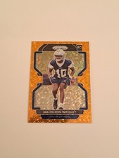 Nahshon Wright 2021 Panini Prizm Orange Disco Dallas Cowboys #438 In Toploader 