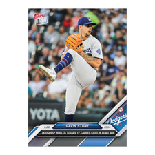 Gavin Stone 1st CGSO Dodgers 2024 MLB TOPPS NOW Card 352 