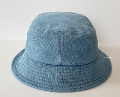 22P CHANEL LIGHT BLUE DENIM BUCKET CLOCHE HAT M | eBay