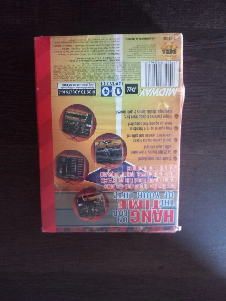 1996 NBA Hang Time Sega Genesis New In Box Cardboard Box - Image 3 of 4