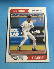 2023 Topps Heritage #67 Brendon Davis RC Rookie Card Detroit Tigers