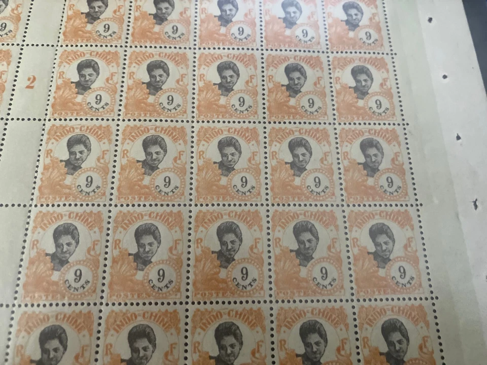 印度中国 1922 年柬埔寨边缘 MNH 9c 50 张 - 查看详情 — 第 3/3 张图片