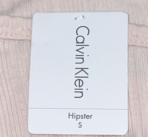 CALVIN KLEIN Ribbed Cotton Modal Barely Pink Hipster Panty Womens S 5 M 6 L XL 8 - Picture 9 of 12