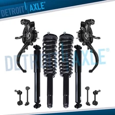 10pc Front Rear Steering Knuckles Wheel Hubs Struts Shocks for MKZ Fusion Milan