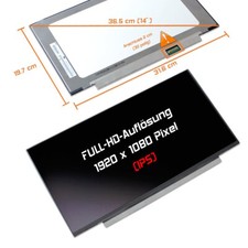14,0" LED Display matt passend für HP ZBook 14u G6 6TP71EA IPS Full-HD 1920x1080