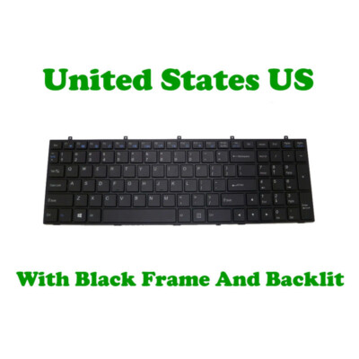 Backlit US Keyboard For CLEVO W350ETQ W350SKQ W350SSQ W350STQ W355SDQ W355STQ
