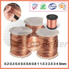 T2 Pure Copper Wire Round Solid Bare Coil Uncoated Wire Diameter 0.2mm - 5mm