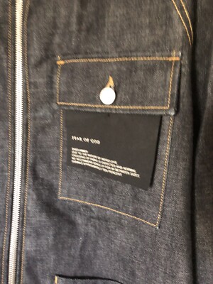 Fear of God Raw Selvedge Denim 5th Collection Ziper Jacket Fear of God Raw Selvedge Denim 5th Collection Ziper Jacket