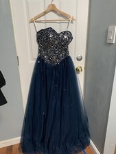 Dark Blue Prom Dress