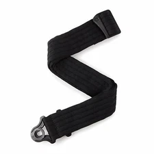 D'Addario Auto Lock Padded Guitar Strap Black Striped 50BAL01