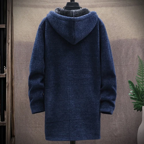 Men Thick Warm Fleece Lined Hooded Hoodie Winter Zip Up Coat Jacket Sweatshirt □ - Picture 11 of 27