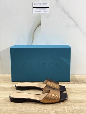 A.Bocca Sandale Damen Python Rum Luxus Frau Sandale A.Bocca 37
