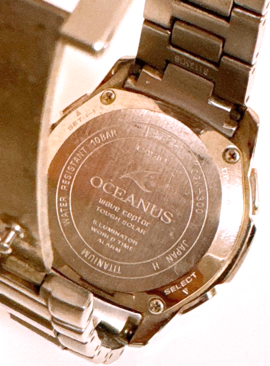 【美品】CASIO OCEANUS 腕時計 OCW-S-3000 CASIO Oceanus OCW-S3000-1AJF Day date Solar Powered Radio