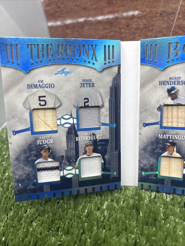 2025 Leaf-DIMAGGIO, MANTLE, JUDGE, JETER,AROD +"A Bronx Legacy" G/U Relic Book - Image 2 of 4
