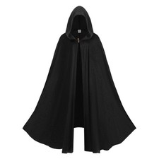Renaissance Cloak for Men Women, Velvet Cloak with Hood  Medieval Cloak with...