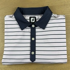 FootJoy FJ Prodry Stretch Lisle Polo Men’s XL Multicolor Stripe No Logo New