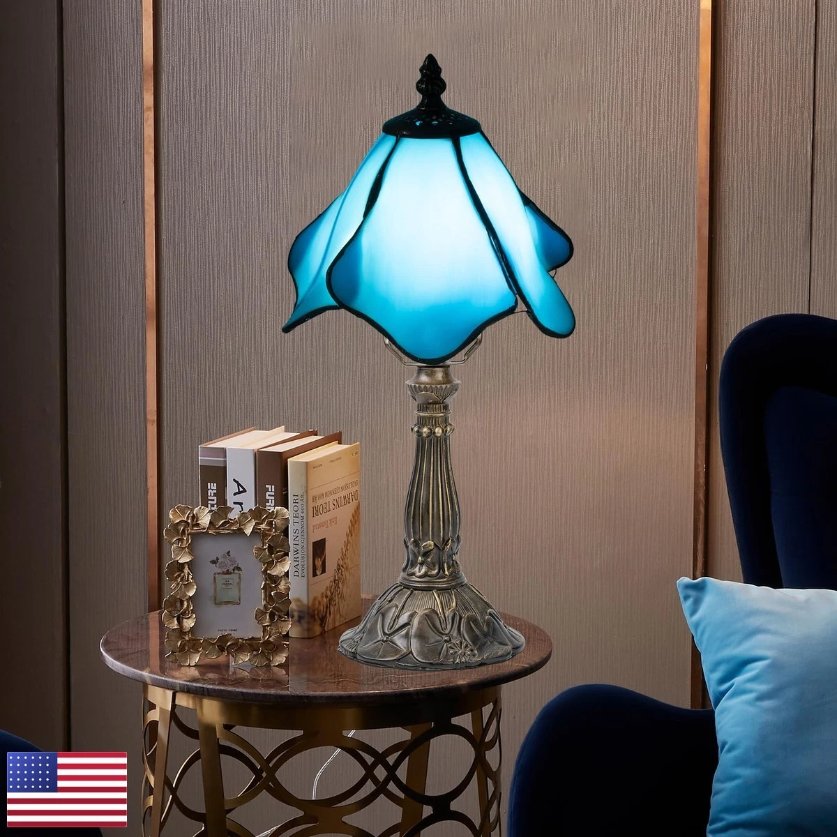 25+ Flowers Blue Glass Lamps for sale | Updated Oct 2026