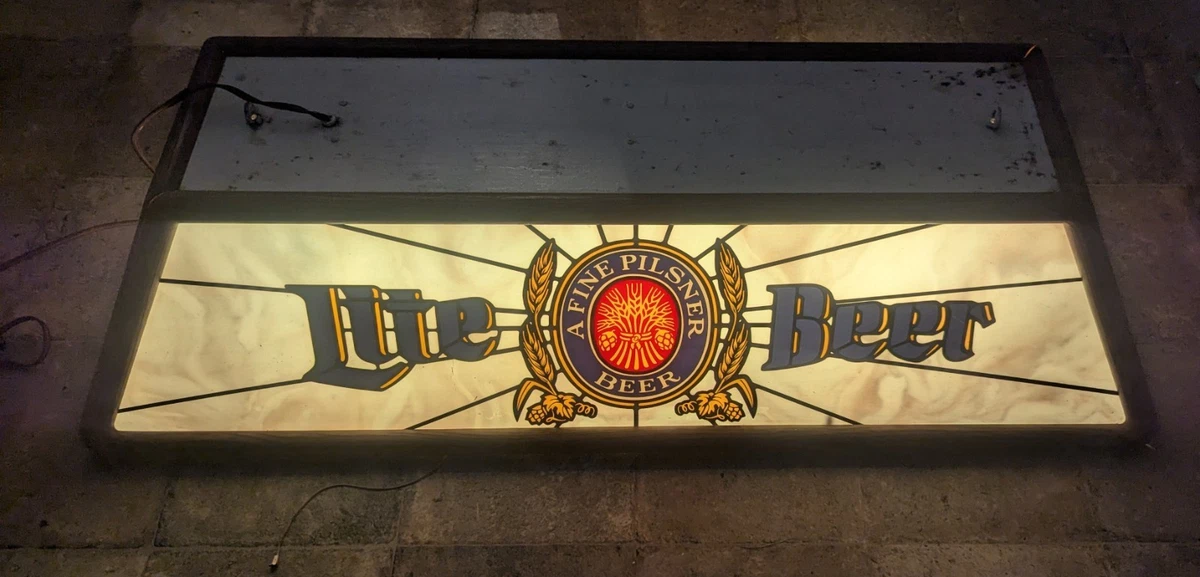 Pool Table Bar Light In Collectible Miller Signs & Tins for sale