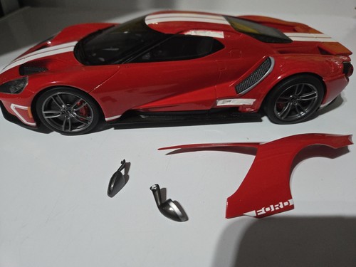 🔥GT Spirit 1:18 2017 Ford GT 2017 rojo con rayas blancas exclusivo de Estados Unidos LEER - Imagen 8 de 11