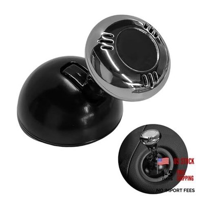 Joystick Car Push Start Button Cover, Metal Car Starter Engine Start Stop Black