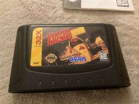 Virtua Racing Deluxe Sega 32X 1994 Blockbuster Case Rental Genesis Game