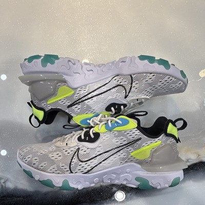 Nike React Vision Wide Sneaker US 13 White Black Volt CT2927-100