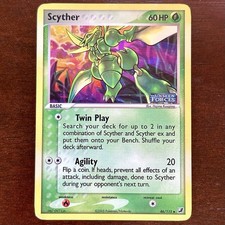 SCYTHER Unseen Forces Reverse Holo Stamped Pokemon Card 46/115 Played Damaged on eBay