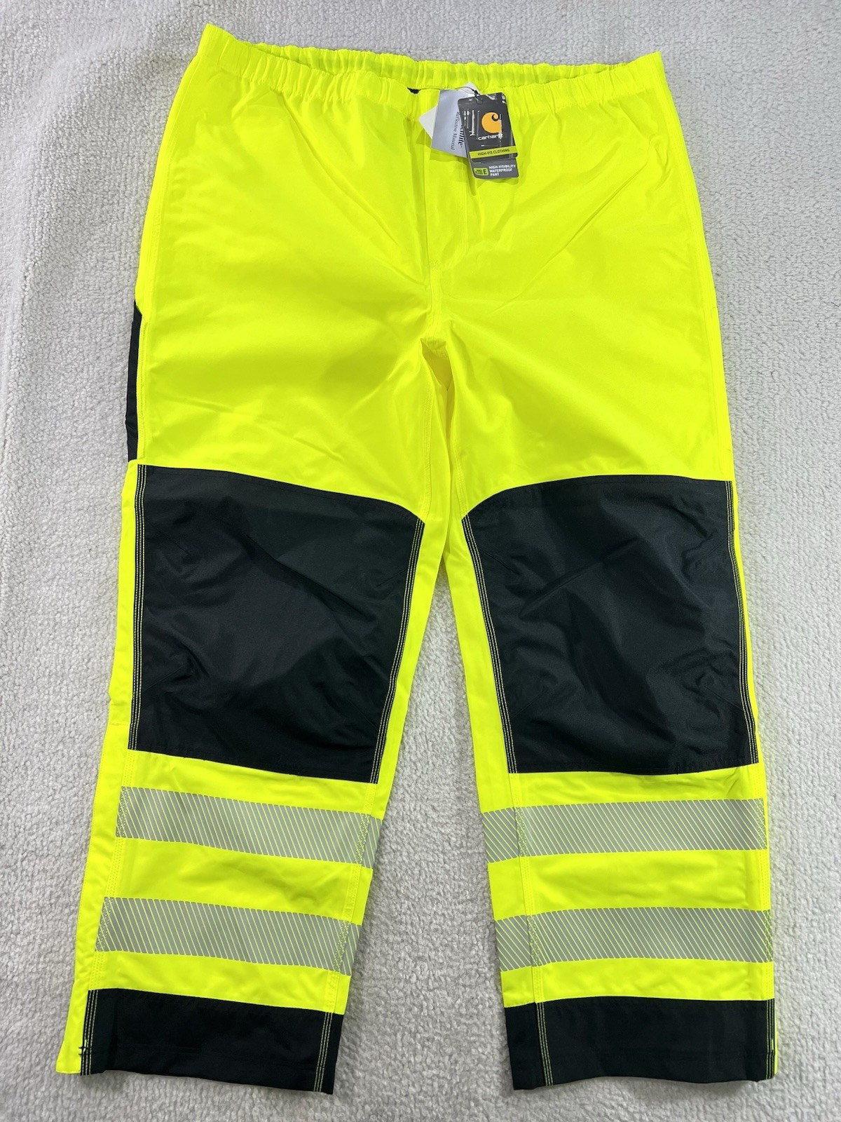 Carhartt High-Visibility Class E Waterproof Pant Brite Lime Mens