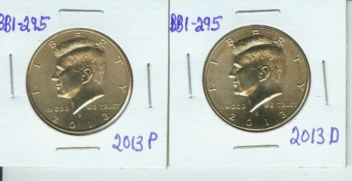 2013 P&D Kennedy Half Dollars Uncirculated BU NIFC