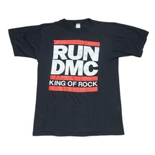 Vintage 80s RUN DMC King Of Rock Jam Master Jay 85 Hip Hop Rap T-Shirt