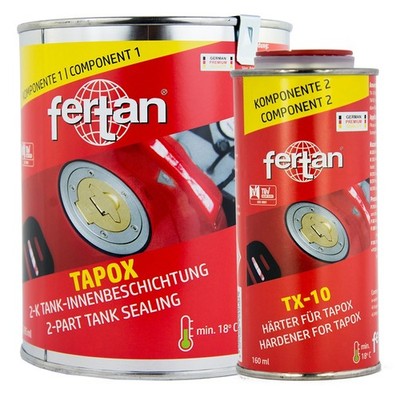 FERTAN TAPOX 2-K Tank-Innen-Beschichtung Set (445ml) Tankversiegelung gegen Rost