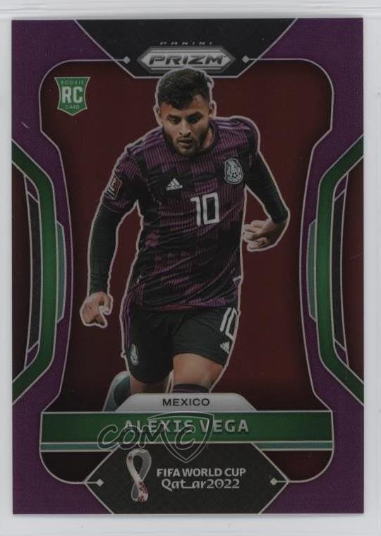 2022 Panini Prizm World Cup Qatar Purple Prizm 115/199 Alexis Vega #142 5yi