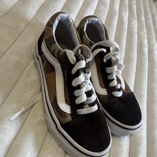 VANS Old Skool Kids Sneakers Camouflage Brown US 12.5 Unisex