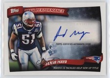 2010 Topps Peak Performance Auto Jerod Mayo #PPA-JMA Auto 1q7