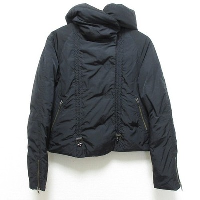 Theory Volume Collar Down Jacket, Size 2, Black Women USED