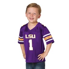 Little King NCAA Toddler LSU Purple #1 Team Football Jersey - Touchdown Pass 3T