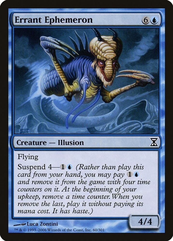 Errant Ephemeron #60 Time Spiral Moderately Played Magic The Gathering