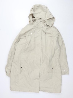 Being Casual Damen Beige Trenchcoat Mantel Größe 18 Reißverschluss