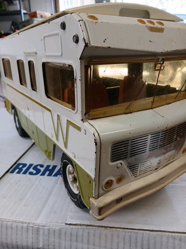TONKA LARGE WINNEBAGO INDIAN MOTORHOME PRESSED STEEL VINTAGE ATTIC FIND - Picture 11 of 24