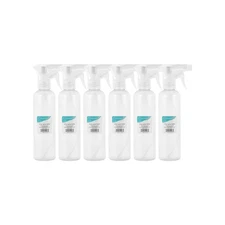 Clear Spray Bottle 12oz 6-Pack Refillable Travel Multipurpose for Water Cleaner