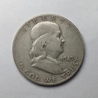 1949 S Franklin Silver Half Dollar