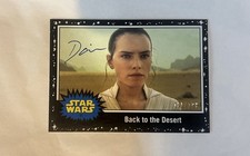 Topps 2019 Star Wars Rey SIGNED Daisy Ridley Auto #91 Back to the Desert 155/199