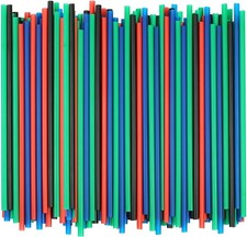 Disposable Tumbler Straws - 10 Inches Tall Mixed, 250 Mixed