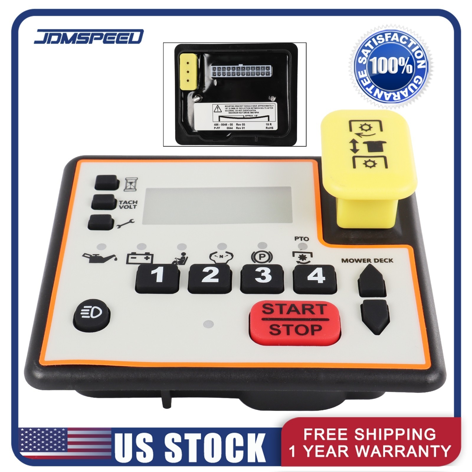 NEW Control Panel Console Keypad 486-0058-00, 486-0057-00 Fit Spartan Mower Carb