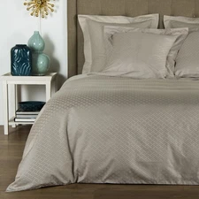 FRETTE SAVONA KING DUVET COVER + 2 EURO SHAMS SATEEN CHORD MADE IN ITALY $1,550