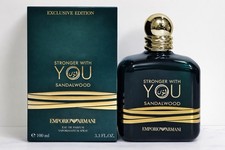 Emporio Armani Stronger With You Sandalwood EDP 3.3oz / 100ml NEW Open Box