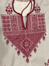 Vintage Palestinian dress handmade embroidered dress thobe Tatreez
